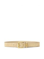 LAUREN RALPH LAUREN Pasek 412980805003 Écru. Białe paski damskie Lauren Ralph Lauren, bez wzorów, ze skóry. Za 479.99 zł.
