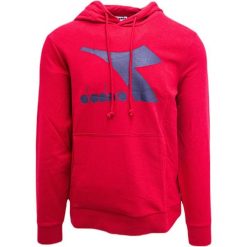 Bluza z kapturem męskie Diadora Big Logo. Czerwone bluzy męskie Diadora, m, bez wzorów, z bawełny, z kapturem. Za 190.00 zł.
