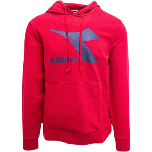Bluza z kapturem męskie Diadora Big Logo. Czerwone bluzy męskie Diadora, m, bez wzorów, z bawełny, z kapturem. Za 190.00 zł.