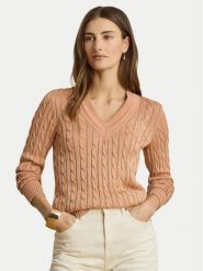 LAUREN RALPH LAUREN Sweter Meren 200888795012 Różowy Regular Fit. Czerwone swetry damskie Lauren Ralph Lauren, l, bez wzorów, z wiskozy, bez kołnierzyka, bez ramiączek, bez kaptura. Za 949.99 zł.