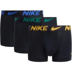 Bokserki Nike Trunk 3-pak KE1156 EYC Czarny. Czarne bokserki męskie Nike, m, bez wzorów, z materiału. Za 177.62 zł.