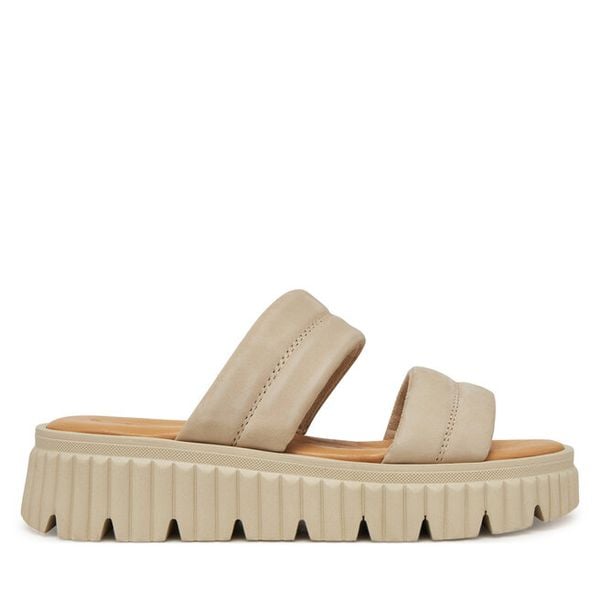 Klapki Tamaris. Brązowe klapki damskie Tamaris, bez wzorów, bez obcasa. Za 219.99 zł.