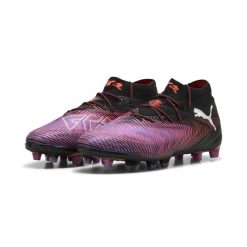 Damskie buty piłkarskie FUTURE 8 ULTIMATE AG PUMA Black White Glowing Red. Białe obuwie sportowe damskie Puma, bez wzorów, do piłki nożnej. W wyprzedaży za 759.00 zł.