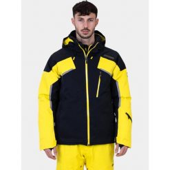 Kurtka Narciarska Męska Spyder Leader. Czarne kurtki snowboardowe męskie Spyder, m, bez wzorów, z materiału, bez kaptura, narciarskie. Za 2,599.00 zł.