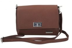 Wizytowa torebka damska Barberinis - Brązowa. Brązowe torebki shopper damskie Barberinis, bez wzorów, z lakierowanej skóry, eleganckie, lakierowane, bez dodatków. Za 203.99 zł.