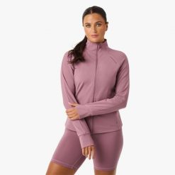 Kurtka treningowa trening damska Swedemount Move Full Zip Jacket szybkoschnąca. Fioletowe kurtki damskie SWEDEMOUNT, bez wzorów, bez kaptura, do biegania. Za 147.00 zł.