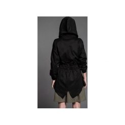 Kurtka Parka Szary Filc. Szare parki damskie Kozacki mops, w kratkę, z gumy. Za 399.00 zł.