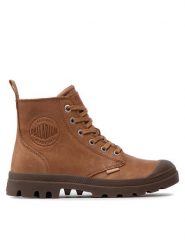 Palladium Trapery Pampa Zip Lth Ess 76888-252-M Brązowy. Brązowe śniegowce i trapery męskie Palladium, z nubiku, bez zapięcia. Za 379.99 zł.