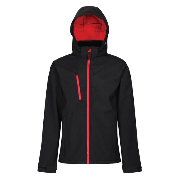 Softshell Z Kapturem Męski Venturer. Czarne kurtki męskie Regatta, m, bez wzorów, z softshellu, sportowe, z kapturem. Za 182.99 zł.