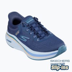 Buty do biegania damskie SKECHERS Go Run Elevate 2.0 Banyan. Niebieskie obuwie sportowe damskie Skechers, bez wzorów, do biegania. Za 349.99 zł.