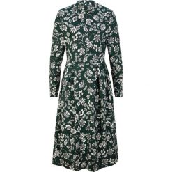 Sukienka z bawełnianego dżerseju. Brązowe sukienki damskie bonprix, bez wzorów, z bawełny, bez kołnierzyka, bez ramiączek. Za 122.99 zł.
