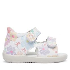 Sandały Falcotto. Białe sandały dziewczęce Falcotto, bez zapięcia. Za 349.99 zł.