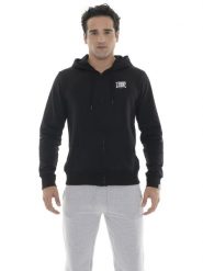 Bluza z bawełna z kaptur na trening na co dzień. Czarne bluzy męskie LEONE 1947 APPAREL, xs, bez wzorów, z bawełny, bez kaptura. Za 265.23 zł.