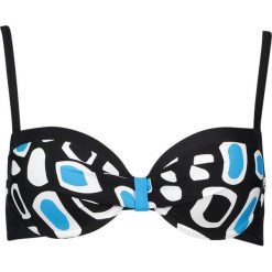 Biustonosz bikini "Livorno" w kolorze czarno-niebieskim. Biustonosze marki Lisca. W wyprzedaży za 86.95 zł.
