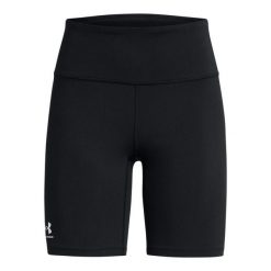Krótkie spodenki damskie Under Armour Rival. Białe szorty damskie Under Armour, xl, bez wzorów, z bawełny, z podwyższonym stanem. Za 144.05 zł.