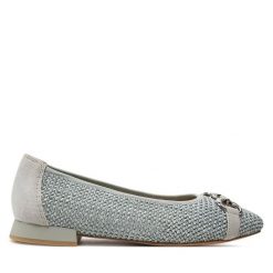 Baleriny Caprice. Niebieskie baleriny damskie Caprice, bez wzorów, bez obcasa. Za 199.99 zł.