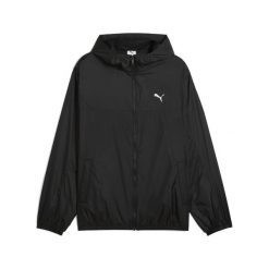 Męska Wiatrówka o standardowym kroju Essentials PUMA Black. Czarne kurtki męskie Puma, m, bez wzorów, z gumy, klasyczne, bez kaptura. W wyprzedaży za 174.00 zł.
