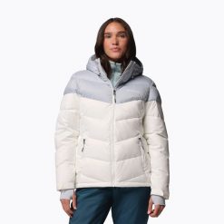 Kurtka narciarska damska Columbia Abbott Peak II Ins. Białe kurtki snowboardowe damskie Columbia, bez wzorów, bez kaptura, narciarskie. Za 779.99 zł.