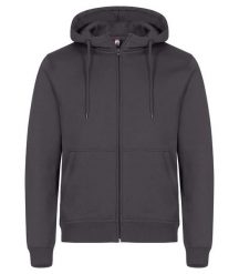 Clique Miami Hoody Full Zip – Bluza z kapturem z bawełny i poliestru. Szare bluzy męskie CLIQUE, uniwersalny, bez wzorów, z bawełny, z kapturem. Za 193.98 zł.