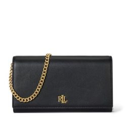 Torebka LAUREN RALPH LAUREN. Czarne kopertówki damskie Lauren Ralph Lauren, bez wzorów, bez dodatków. Za 949.99 zł.
