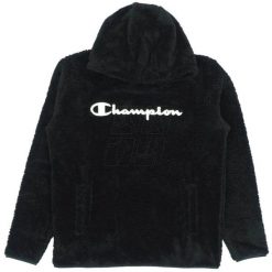 Bluza męska Champion Hooded Top czarna 220445 KK001. Czarne bluzy męskie Champion, m, bez wzorów, z futra, bez kaptura. Za 259.00 zł.