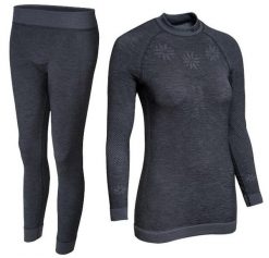 Damska bielizna termoaktywna Blizzard Viva Long Merino. Szara bielizna termoaktywna damska BLIZZARD, s, bez wzorów, z dzianiny, bez ramiączek, długie. Za 369.99 zł.