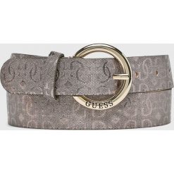 Guess Jeans - Pasek. Szare paski damskie Guess Jeans, z aplikacjami, z jeansu. Za 219.90 zł.