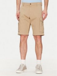 Gant Szorty materiałowe 205069 Beżowy Relaxed Fit. Brązowe szorty męskie GANT, m, bez wzorów, z bawełny. Za 299.99 zł.