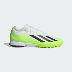 Buty do piłki nożnej męskie Adidas X Crazyfast.3 TF. Białe buty sportowe męskie Adidas, z materiału, bez zapięcia, do piłki nożnej. Za 299.00 zł.