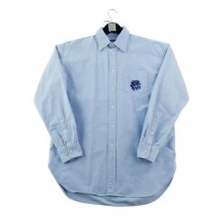 Second life - Klasyczna koszula męska jednolita jasnoniebieska - Jak nowy. Niebieskie koszule męskie Ralph Lauren, na lato, m, bez wzorów, z materiału, casualowe, bez kołnierzyka, bez ramiączek. Za 186.06 zł.