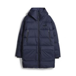 Puma Kurtka Protective Down Coat 67537806. Niebieskie kurtki męskie Puma, l, bez wzorów, z materiału, z kapturem. Za 634.99 zł.