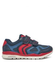 Geox Sneakersy J Pavel J4515D 054FU C0735 D Granatowy. Niebieskie buty sportowe chłopięce Geox, bez wzorów, ze skóry, bez zapięcia. Za 149.99 zł.