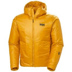 Kurtka z kapturem Helly Hansen Odin Everdown. Żółte kurtki snowboardowe męskie Helly Hansen, l, bez wzorów, z materiału, z kapturem, narciarskie. Za 1,789.50 zł.