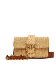 PINKO Torebka Love One Mini Slouchy Fl PE 25 PLTT 104340 A2CF Beżowy. Brązowe torebki do ręki damskie Pinko, bez wzorów, z tworzywa sztucznego, bez dodatków. Za 669.99 zł.