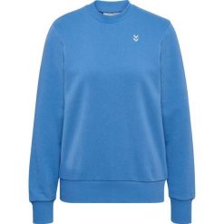 Damska bluza z okrągłym dekoltem Hummel Pulse. Niebieskie bluzy damskie Hummel, bez wzorów, bez kaptura. Za 181.00 zł.
