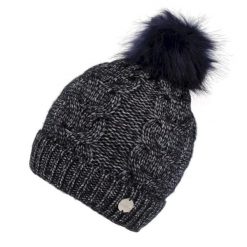 Czapka Damska Lovella Bobble III. Niebieskie czapki i kapelusze damskie Regatta, na zimę, bez wzorów, z dzianiny, biznesowe. Za 33.99 zł.