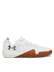 Under Armour Buty na siłownię UA TriBase Reign 7 3027341 Biały. Białe buty sportowe męskie Under Armour, z materiału, bez zapięcia, na fitness i siłownię. Za 419.99 zł.