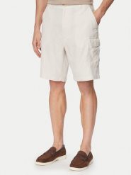 Calvin Klein Jeans Szorty materiałowe LV04RF610G Beżowy jasny Regular Fit. Brązowe szorty męskie Calvin Klein Jeans, m, bez wzorów, z bawełny. Za 409.99 zł.