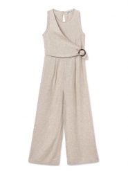 Mayoral Kombinezon 6862 Beżowy Regular Fit. Brązowe sukienki dla dziewczynek Mayoral, bez wzorów, z wiskozy, bez ramiączek. Za 139.99 zł.