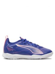 Puma Buty do piłki nożnej Ultra 5 Play Tt Jr 107910 Niebieski. Niebieskie buty sportowe chłopięce Puma, bez wzorów, ze skóry, bez zapięcia, do piłki nożnej. Za 129.99 zł.