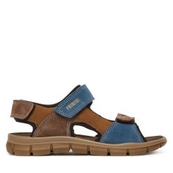 Sandały Primigi. Brązowe sandały chłopięce Primigi, bez zapięcia. Za 249.99 zł.