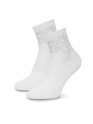 Nine West Skarpety długie KR_NW_STREET_W_SS25 (2 PACK) Biały. Białe skarpety damskie Nine West, bez wzorów, z bawełny. Za 29.99 zł.