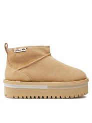 Tommy Jeans Śniegowce Tjw Suede Flatform Boot Wl EN0EN02599 Beżowy. Brązowe śniegowce i trapery damskie Tommy Jeans, z jeansu. Za 329.99 zł.
