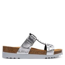 Klapki Scholl. Szare klapki damskie Scholl, bez wzorów, bez obcasa. Za 374.99 zł.
