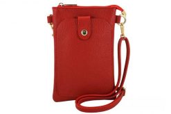 Listonoszka skórzana BARBERINI'S czerwona 963-7. Czerwone torebki shopper damskie Barberinis, bez wzorów, ze skóry, bez dodatków. Za 149.99 zł.