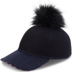 Czapka z daszkiem TOMMY HILFIGER - Pompom Cap AW0AW06016 413. Bez kategorii marki Tommy Hilfiger. W wyprzedaży za 199.00 zł.