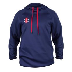Bluza z kapturem Gray-Nicolls Pro Performance V2. Niebieskie bluzy męskie GRAY-NICOLLS, m, bez wzorów, z materiału, z kapturem, na fitness i siłownię. Za 365.50 zł.