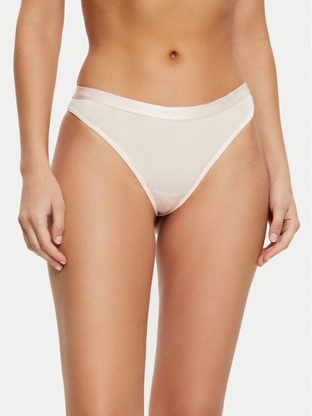 BOSS Stringi 50502752 Różowy. Czerwone stringi damskie Boss, xxl, bez wzorów, z wiskozy. Za 119.99 zł.