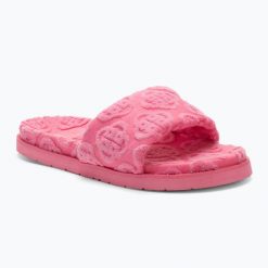 Klapki damskie GANT Mardale. Czerwone klapki damskie GANT, bez wzorów, z bawełny, eleganckie, bez obcasa. Za 289.99 zł.