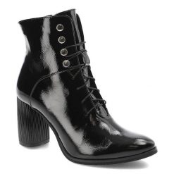 Czarne Botki Clasicco Ocieplane Skórzane Buty Na Obcasie. Czarne botki damskie Clasicco, ze skóry, bez obcasa, na obcasie. Za 339.00 zł.